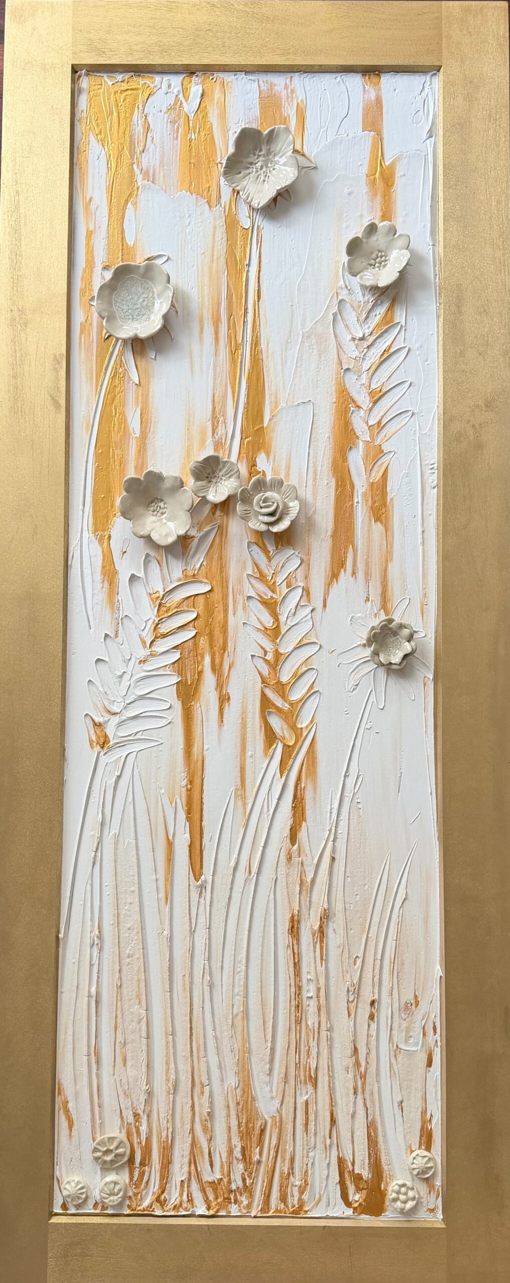 Field of Praise Ceramic Relief Wall Art